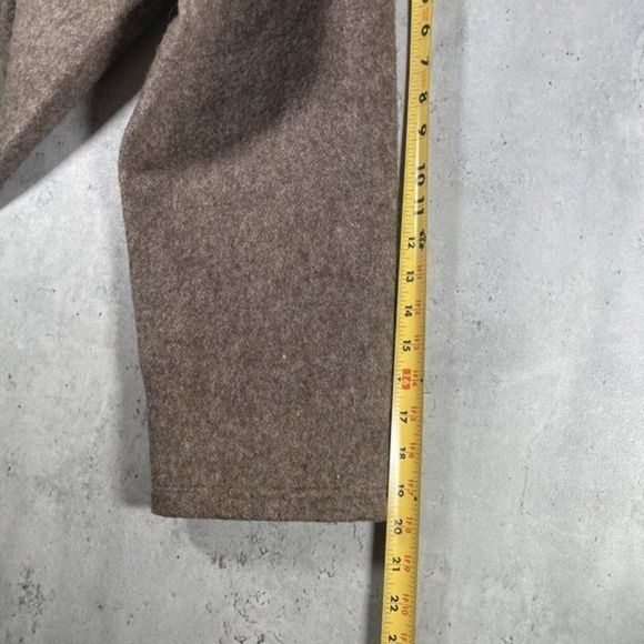 Sean Jean Womens Wool Jacket Long Sleeved Brown Button Down Peacoat Size Large - Picture 9 of 10